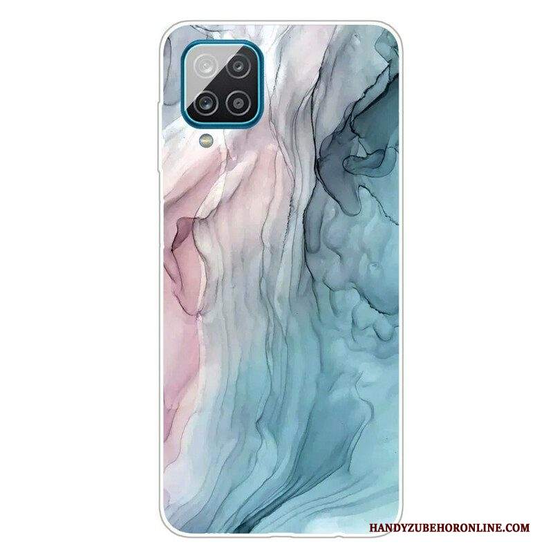 Cover Samsung Galaxy M12 / A12 Marmo Colorato