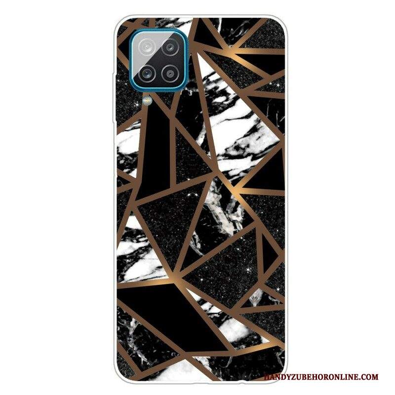 Cover Samsung Galaxy M12 / A12 Marmo Geometrico