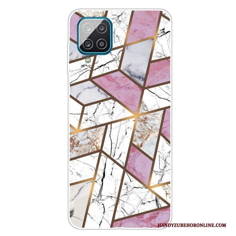 Cover Samsung Galaxy M12 / A12 Marmo Geometrico