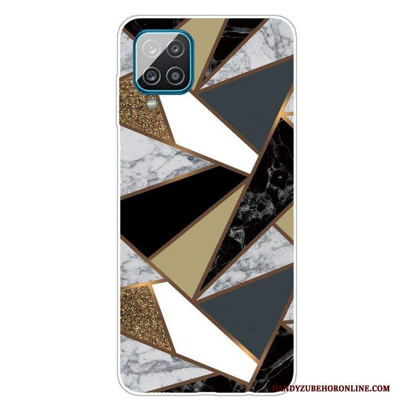 Cover Samsung Galaxy M12 / A12 Marmo Geometrico