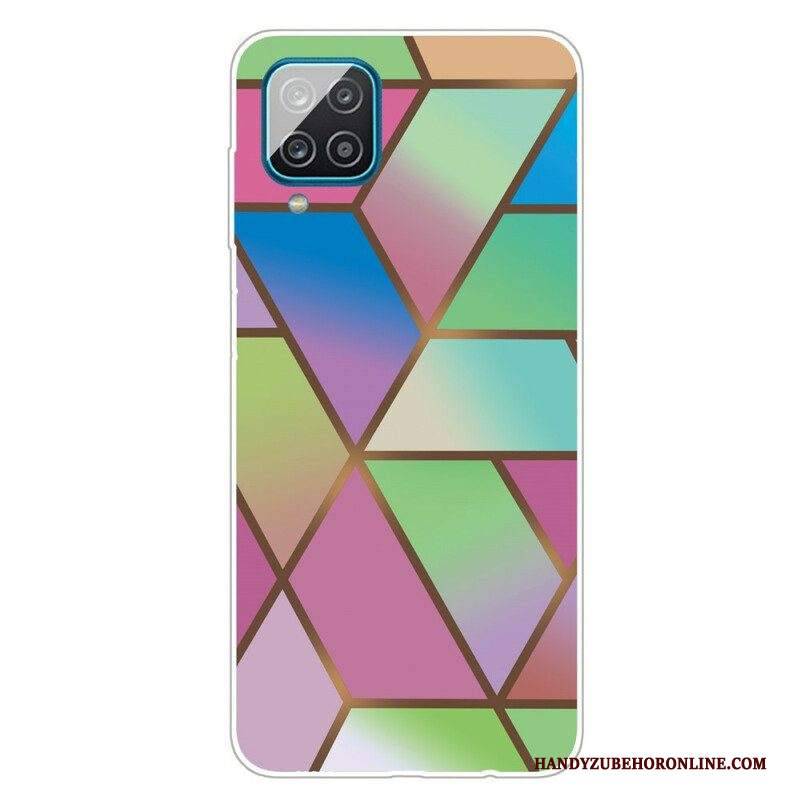 Cover Samsung Galaxy M12 / A12 Marmo Geometrico