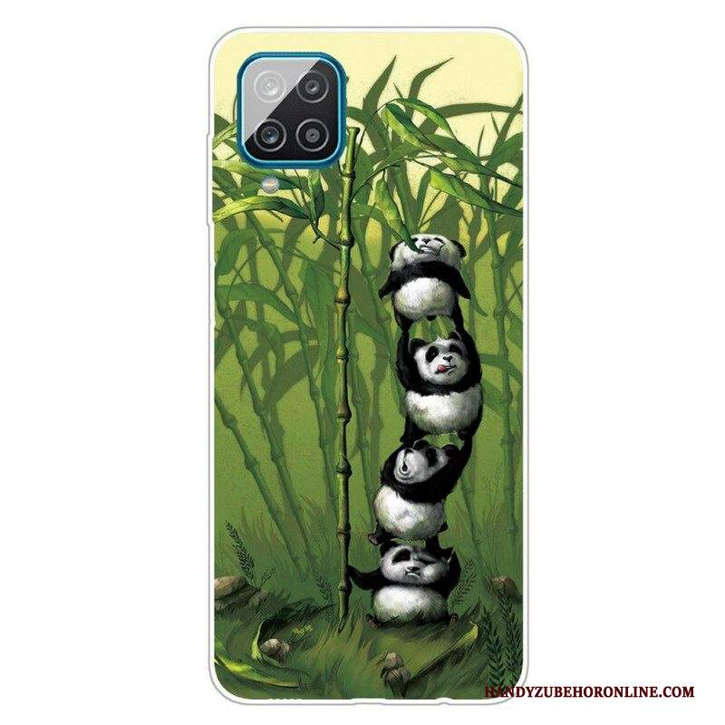 Cover Samsung Galaxy M12 / A12 Mazzo Di Panda