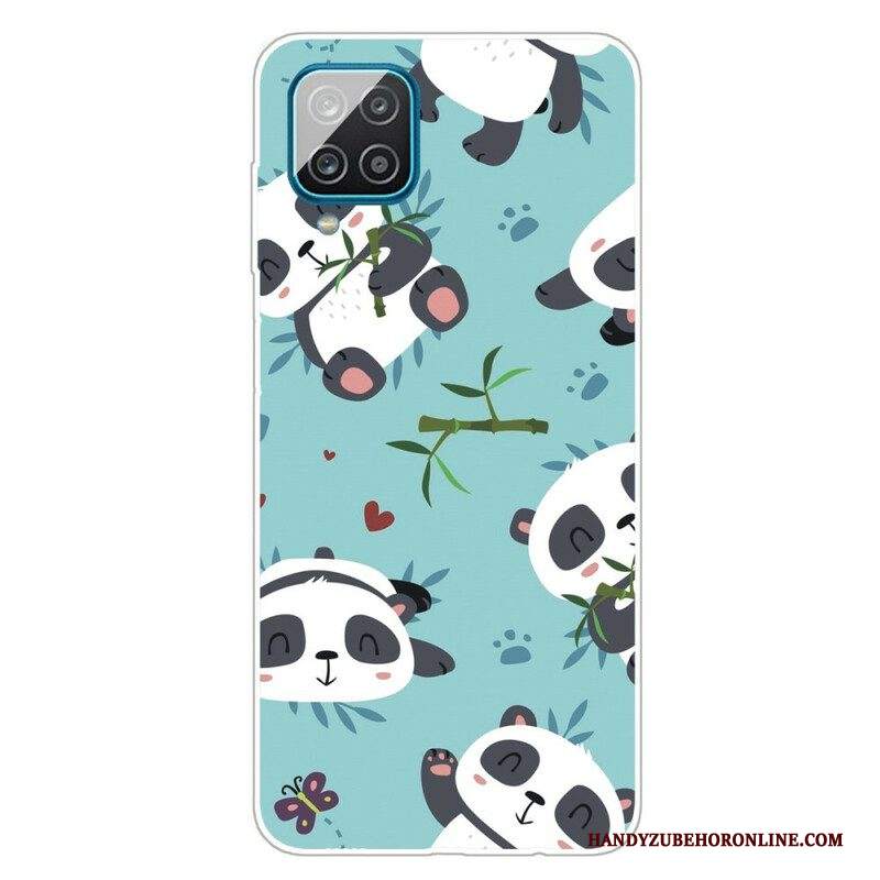 Cover Samsung Galaxy M12 / A12 Mazzo Di Panda