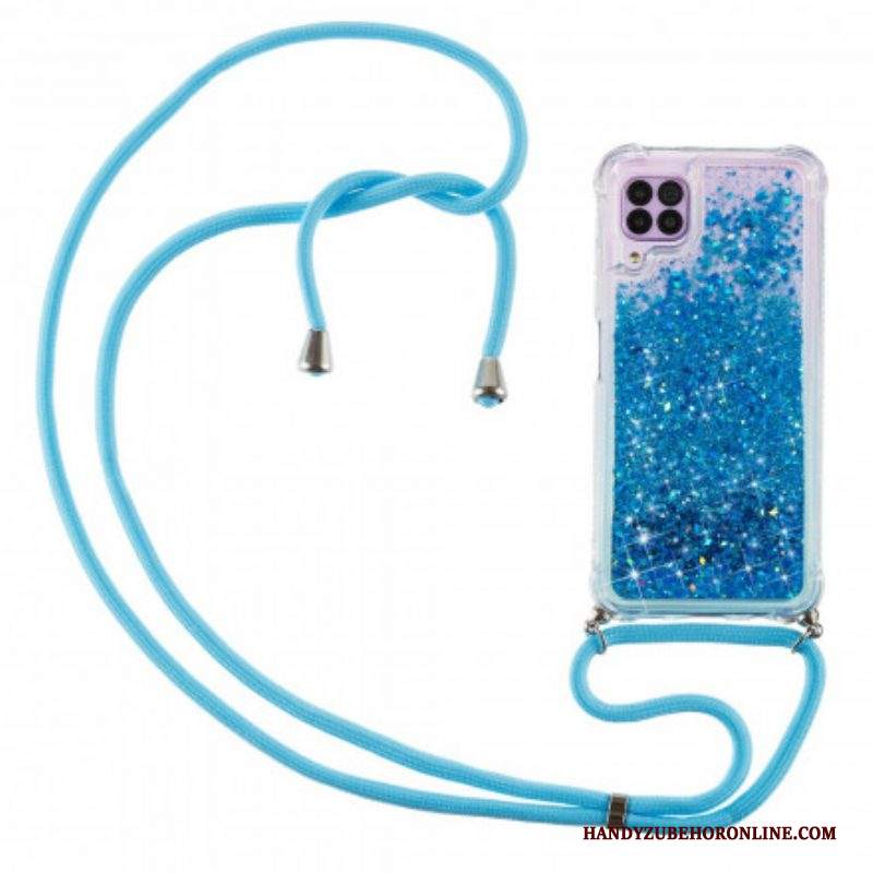 Cover Samsung Galaxy M12 / A12 Paillettes Con Coulisse