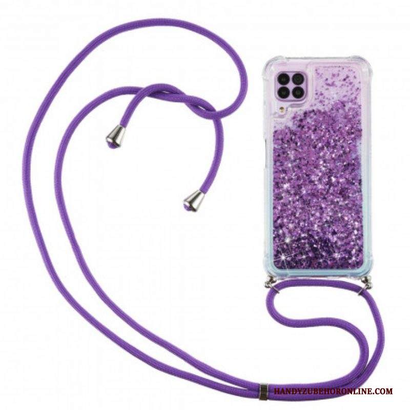 Cover Samsung Galaxy M12 / A12 Paillettes Con Coulisse