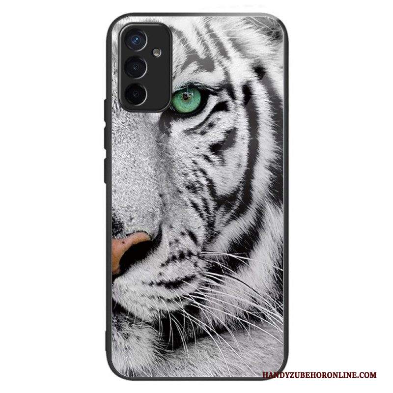 Cover Samsung Galaxy M13 Vetro Temperato Tigre