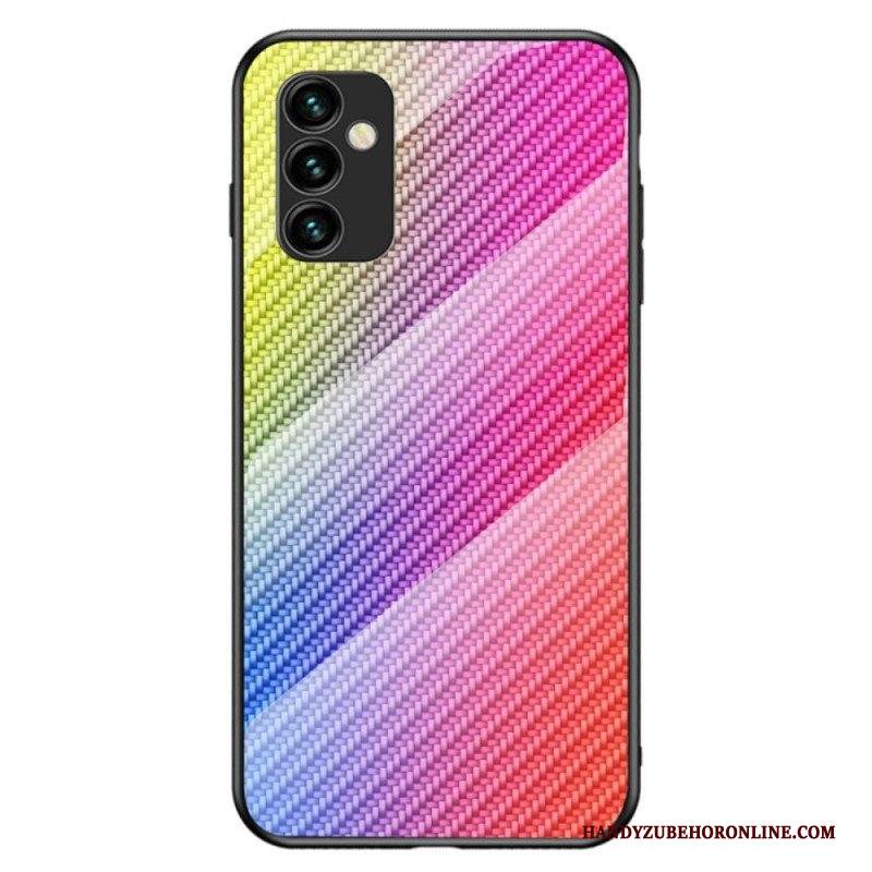 Cover Samsung Galaxy M23 5G Vetro Temperato In Fibra Di Carbonio