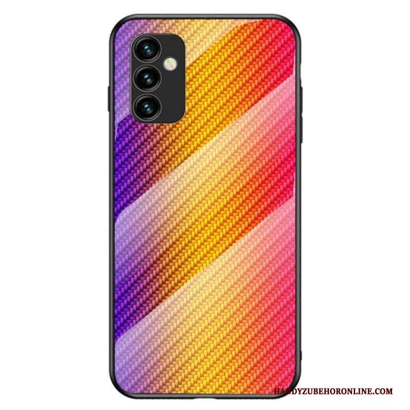 Cover Samsung Galaxy M23 5G Vetro Temperato In Fibra Di Carbonio