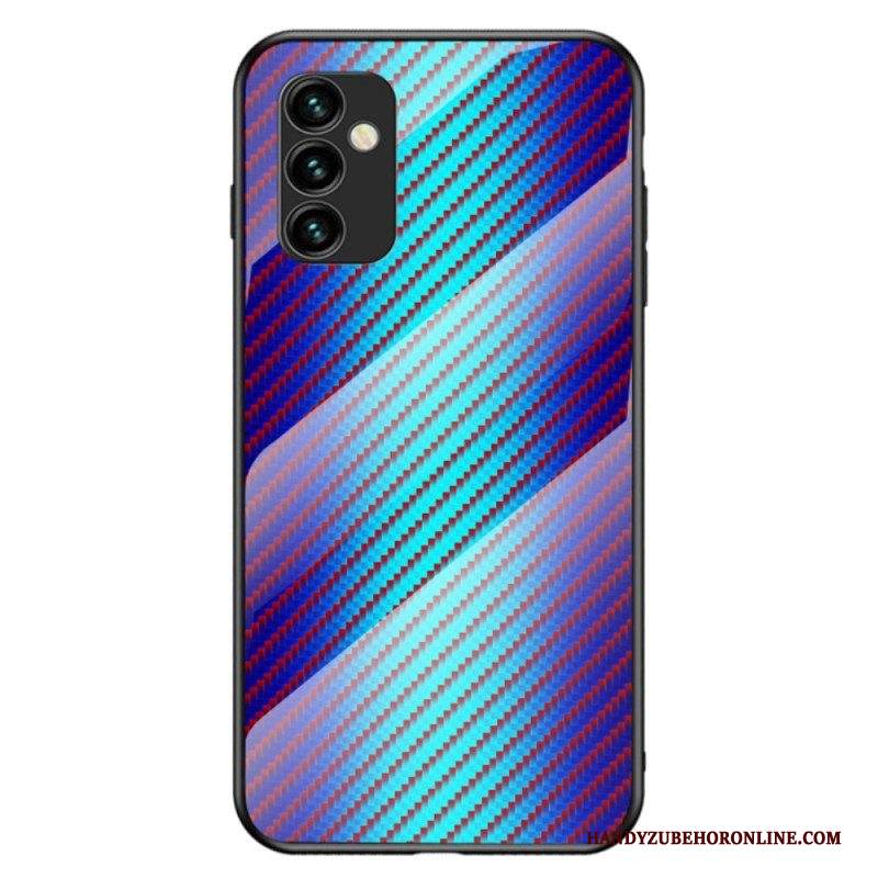 Cover Samsung Galaxy M23 5G Vetro Temperato In Fibra Di Carbonio