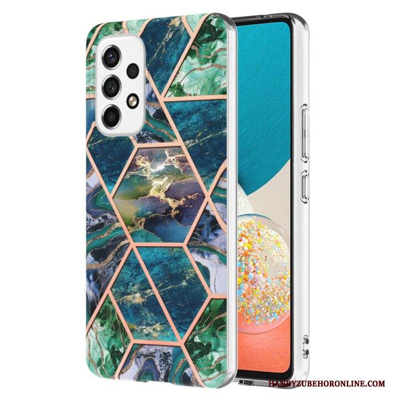 Cover Samsung Galaxy M53 5G Marmo Geometrico Appariscente