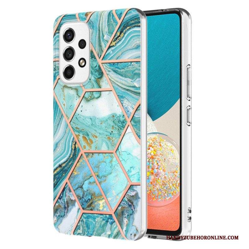 Cover Samsung Galaxy M53 5G Marmo Geometrico Appariscente