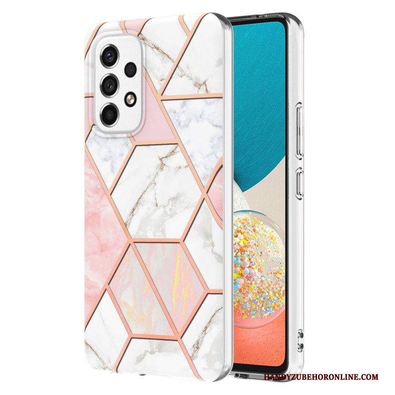 Cover Samsung Galaxy M53 5G Marmo Geometrico Appariscente