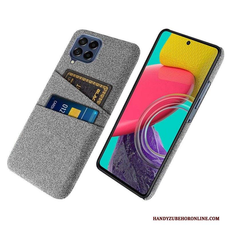 Cover Samsung Galaxy M53 5G Portacarte In Tessuto