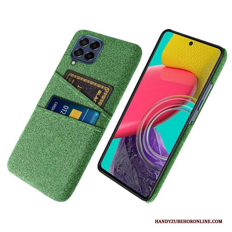 Cover Samsung Galaxy M53 5G Portacarte In Tessuto