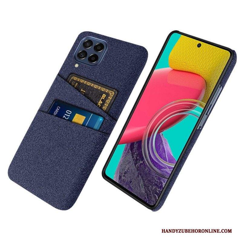 Cover Samsung Galaxy M53 5G Portacarte In Tessuto