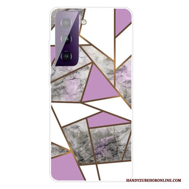 Cover Samsung Galaxy S21 5G Marmo Geometrico