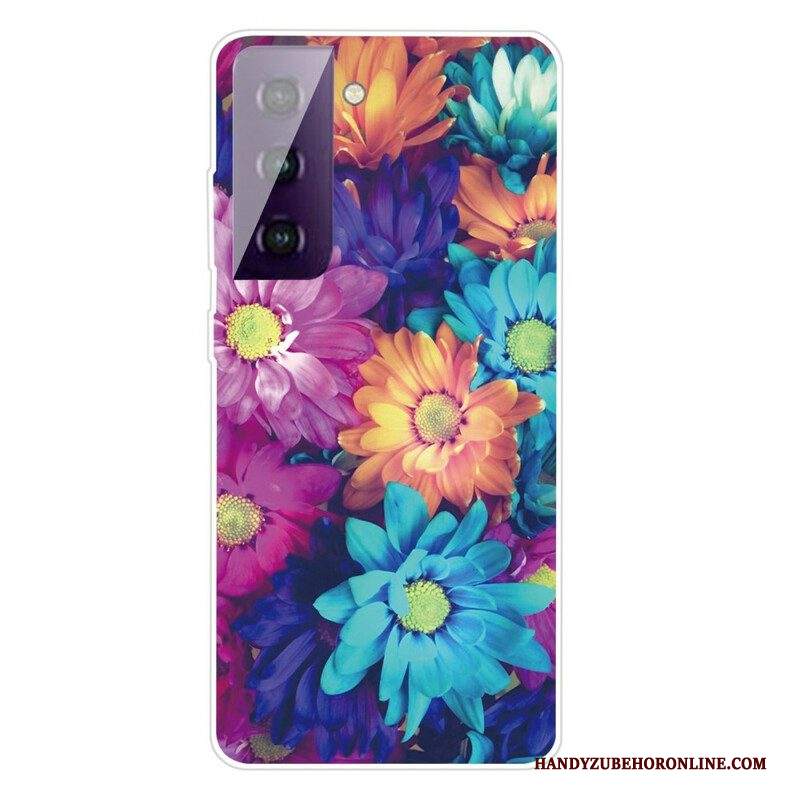 Cover Samsung Galaxy S21 FE Fiori Flessibili