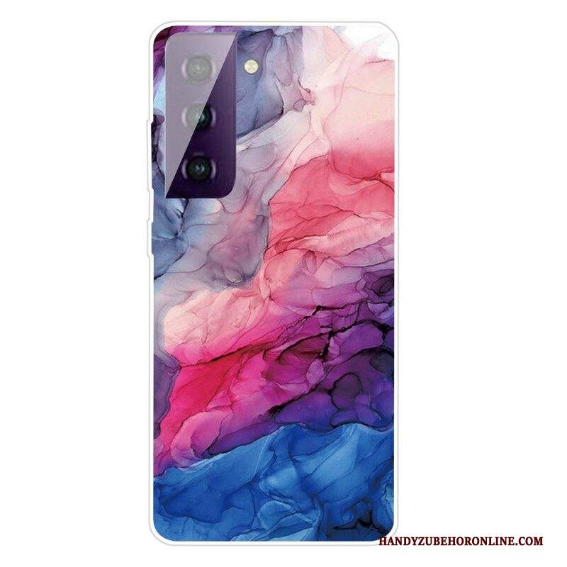 Cover Samsung Galaxy S21 FE Marmo Colorato