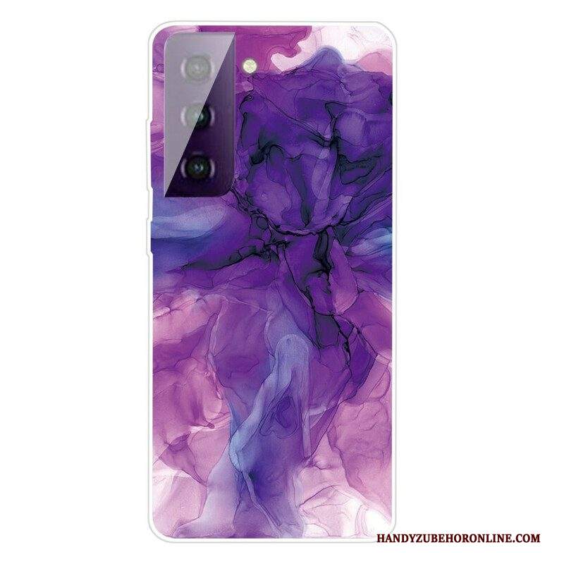 Cover Samsung Galaxy S21 FE Marmo Colorato