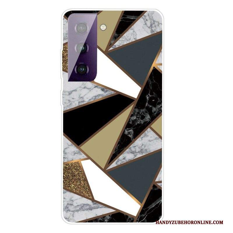 Cover Samsung Galaxy S21 FE Marmo Geometrico