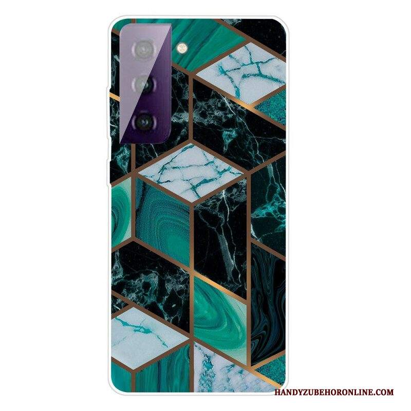 Cover Samsung Galaxy S21 FE Marmo Geometrico