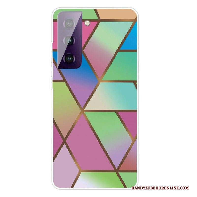 Cover Samsung Galaxy S21 FE Marmo Geometrico