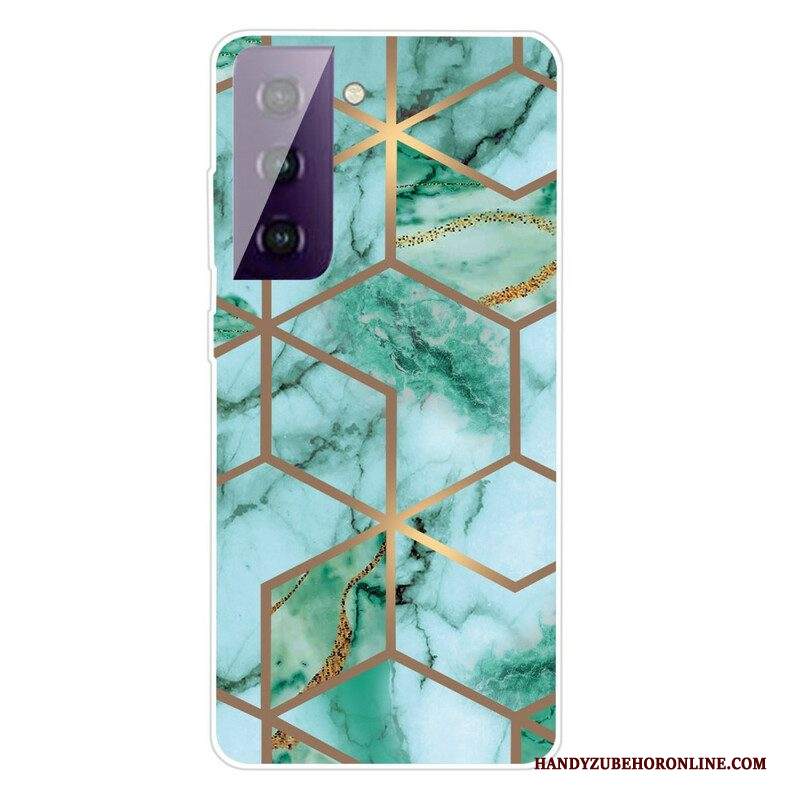 Cover Samsung Galaxy S21 FE Marmo Geometrico Variabile