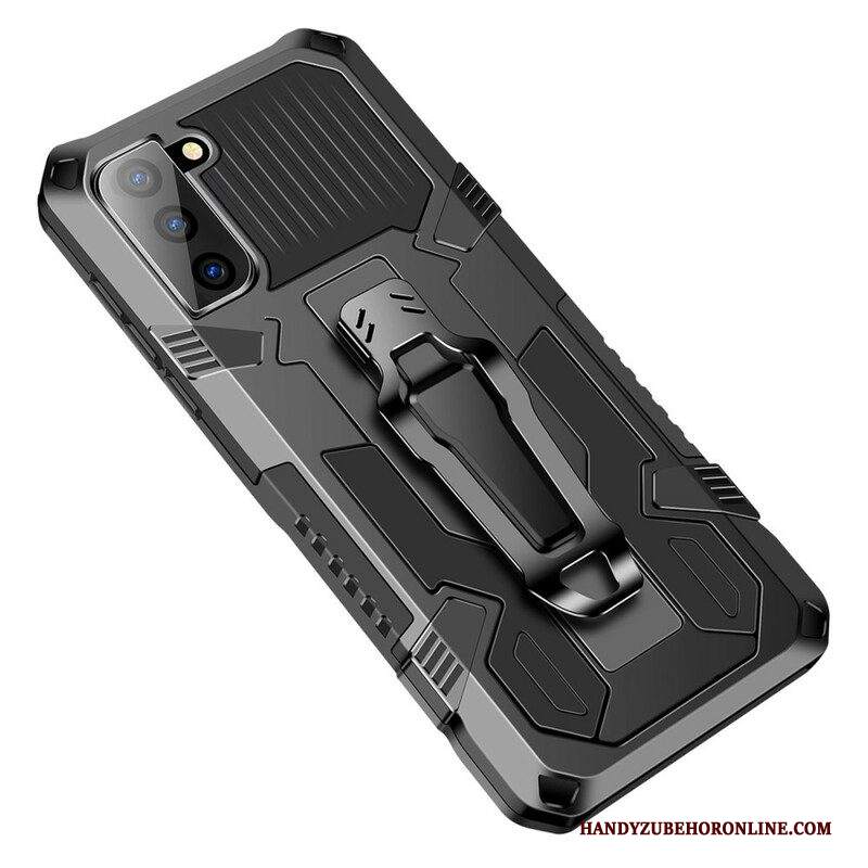 Cover Samsung Galaxy S21 FE Robot Con Clip Da Cintura