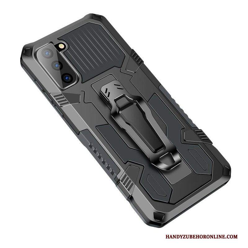 Cover Samsung Galaxy S21 FE Robot Con Clip Da Cintura