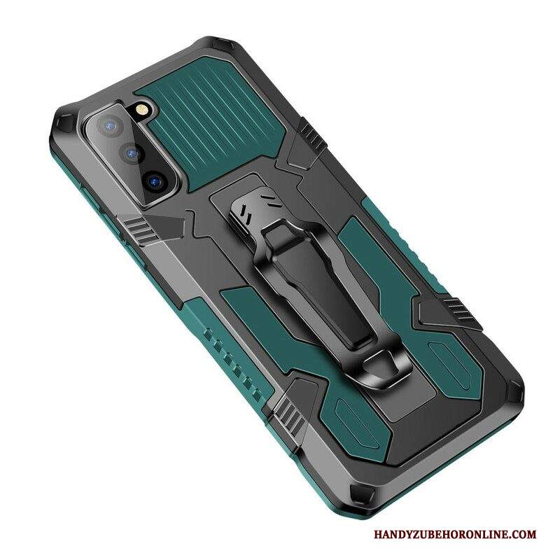 Cover Samsung Galaxy S21 FE Robot Con Clip Da Cintura