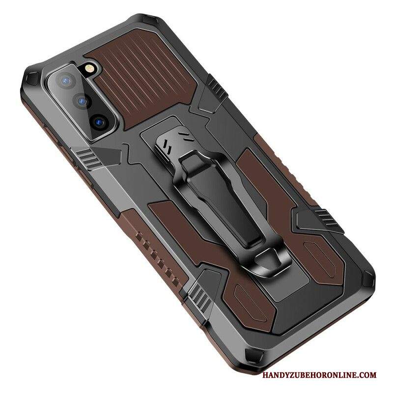 Cover Samsung Galaxy S21 FE Robot Con Clip Da Cintura