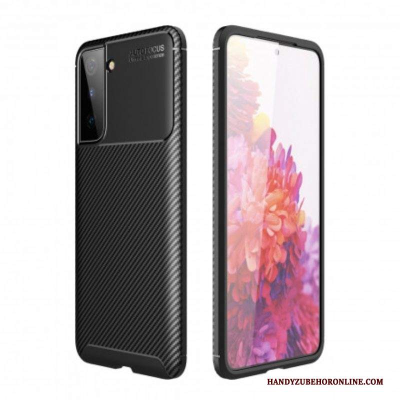 Cover Samsung Galaxy S21 Plus 5G Struttura Flessibile In Fibra Di Carbonio