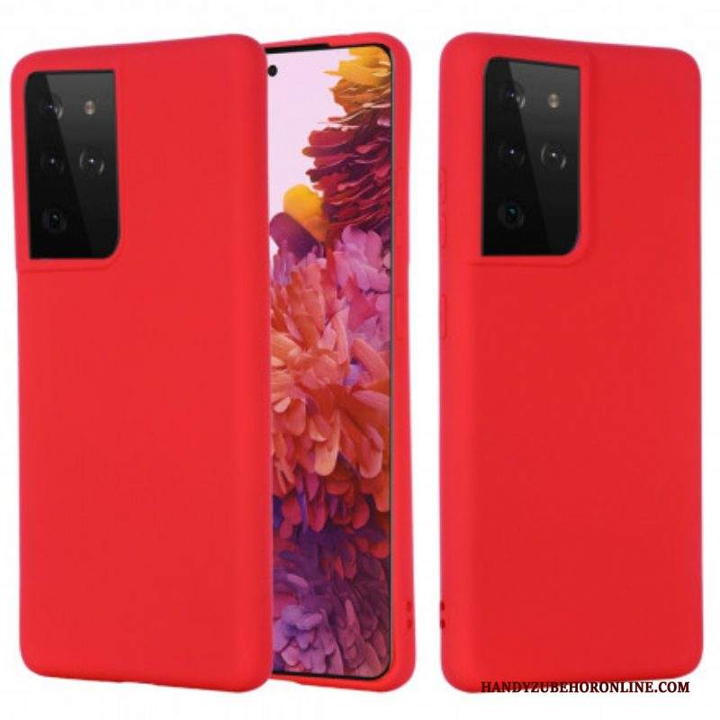 Cover Samsung Galaxy S21 Ultra 5G Design In Silicone Liquido