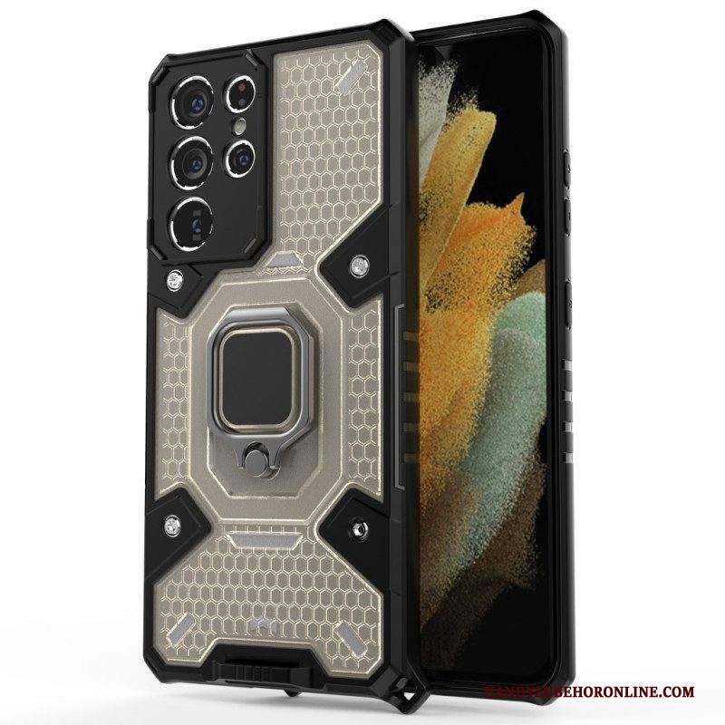 Cover Samsung Galaxy S21 Ultra 5G Nido D'ape Con Anello