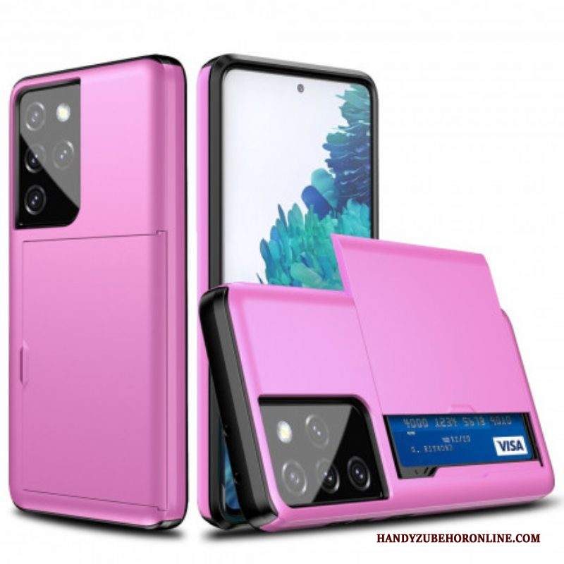 Cover Samsung Galaxy S21 Ultra 5G Portacarte Rigido Appariscente