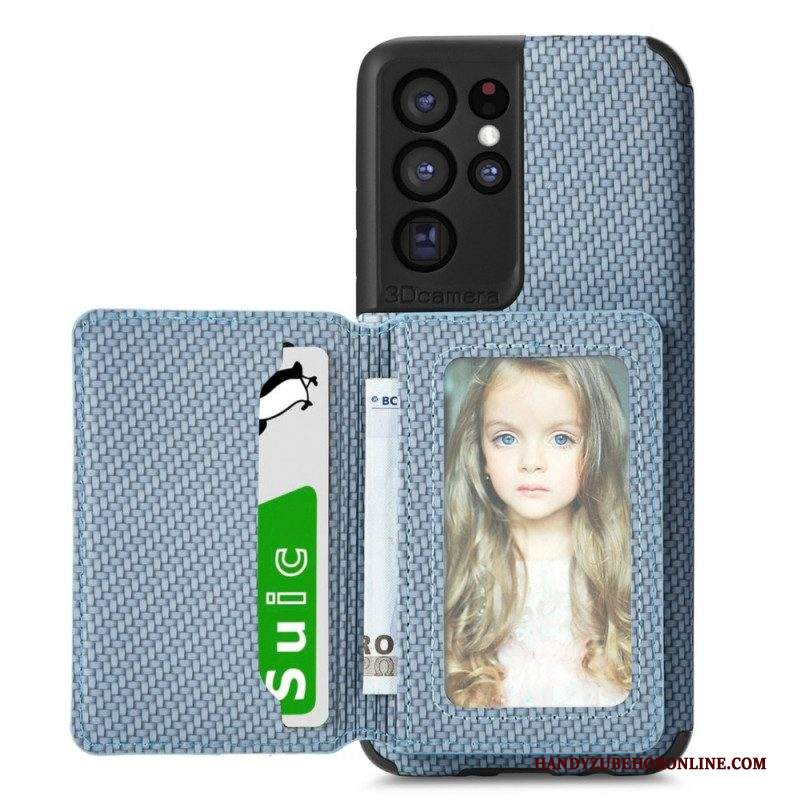 Cover Samsung Galaxy S21 Ultra 5G Staffa Porta Carte Rfid