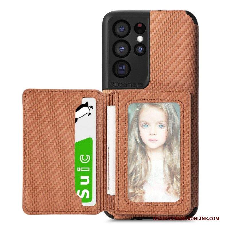 Cover Samsung Galaxy S21 Ultra 5G Staffa Porta Carte Rfid