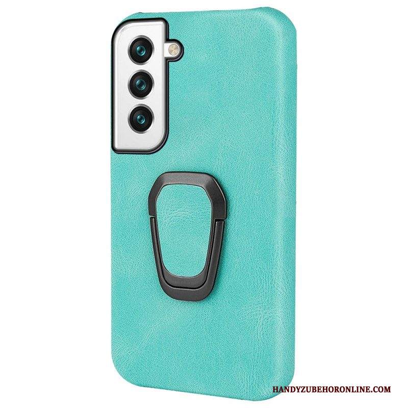 Cover Samsung Galaxy S22 5G Anello-supporto Effetto Pelle Nuovi Colori