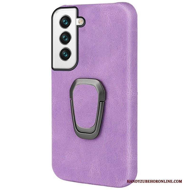 Cover Samsung Galaxy S22 5G Anello-supporto Effetto Pelle Nuovi Colori