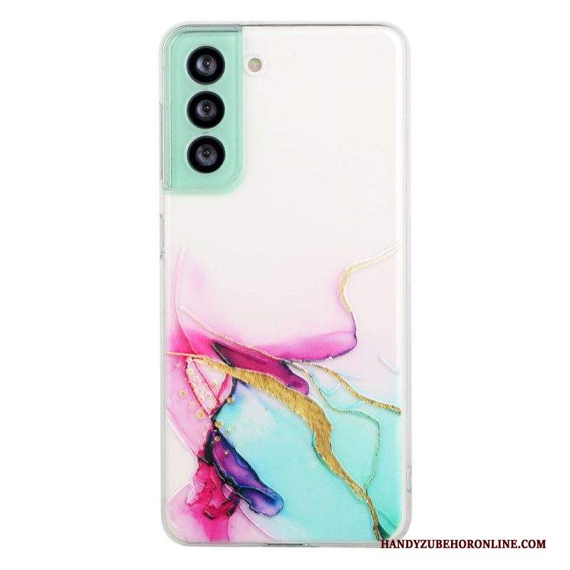 Cover Samsung Galaxy S22 5G Effetto Marmo Siliconato