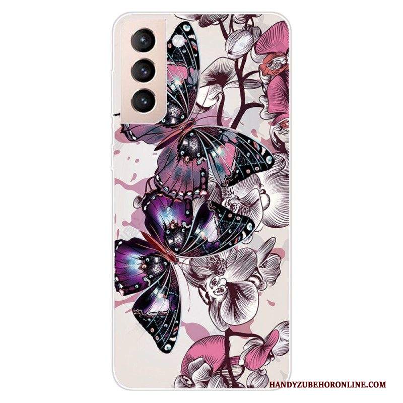 Cover Samsung Galaxy S22 5G Farfalle Colorate