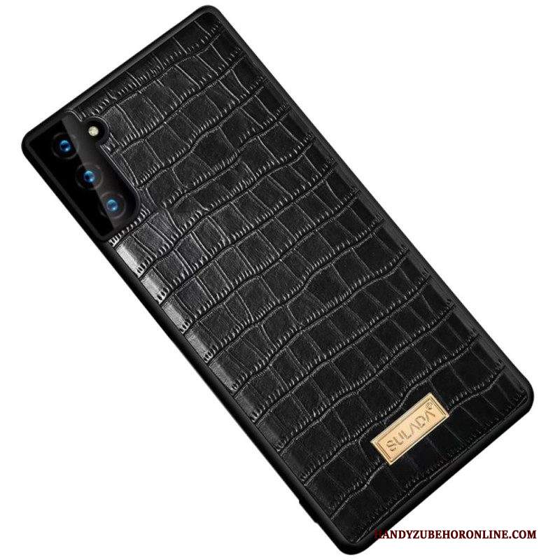 Cover Samsung Galaxy S22 5G Sulada Effetto Pelle Di Coccodrillo