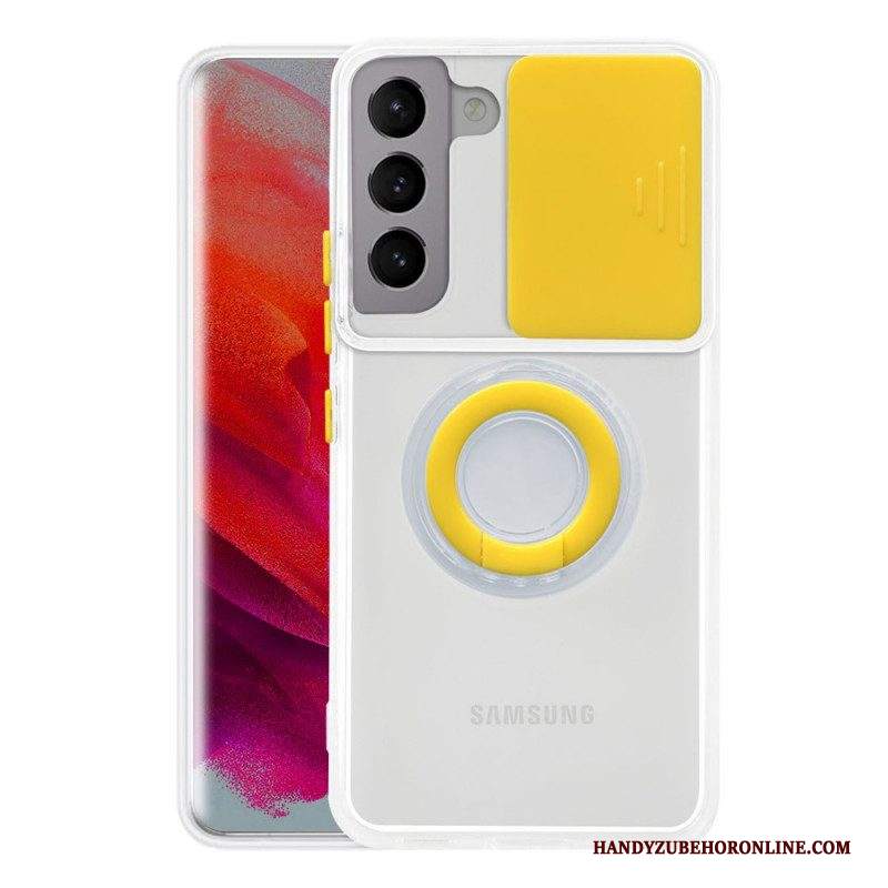 Cover Samsung Galaxy S22 Plus 5G Anello Di Supporto E Protezioni Per Lenti