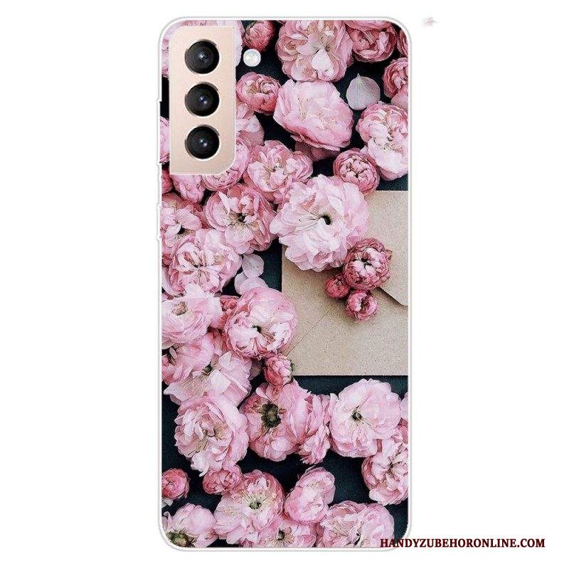 Cover Samsung Galaxy S22 Plus 5G Fiori Rosa