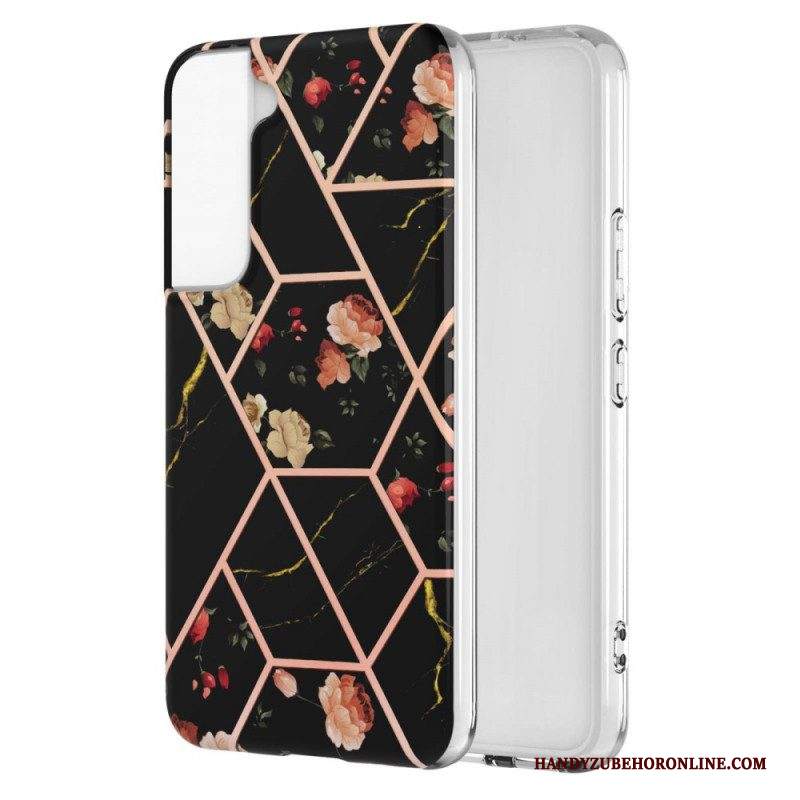 Cover Samsung Galaxy S22 Plus 5G Floreale Marmorizzato