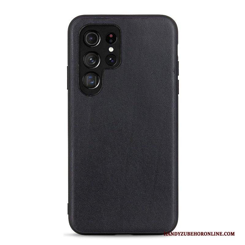 Cover Samsung Galaxy S22 Ultra 5G Affari In Vera Pelle