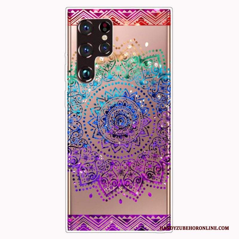 Cover Samsung Galaxy S22 Ultra 5G Disegno Mandala