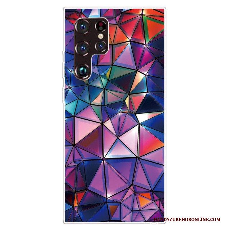 Cover Samsung Galaxy S22 Ultra 5G Geometria Flessibile