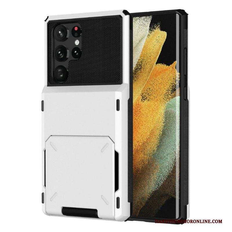 Cover Samsung Galaxy S22 Ultra 5G Portacarte Stile Flip