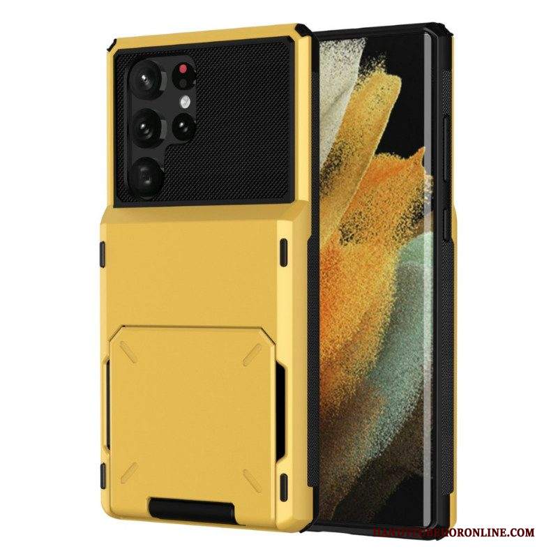 Cover Samsung Galaxy S22 Ultra 5G Portacarte Stile Flip